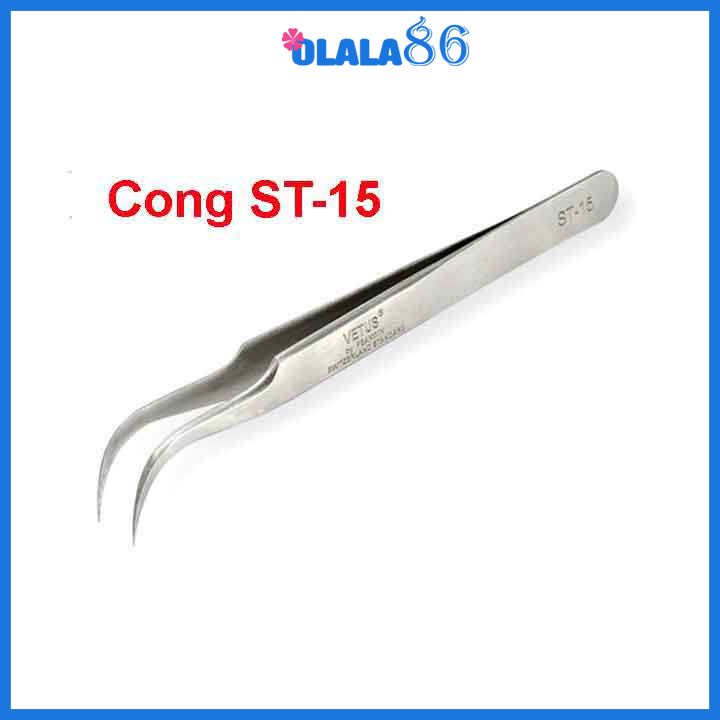 Nhíp gắp lông tổ yến, kẹp lông mi, kẹp linh kiện mũi nhọn, mũi cong chuyên dụng Olala 86