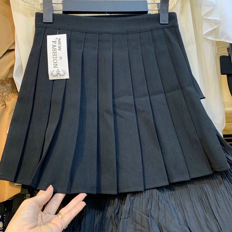 Chân váy tennis dây khoá kéo bên hông dày mềm 2 lớp