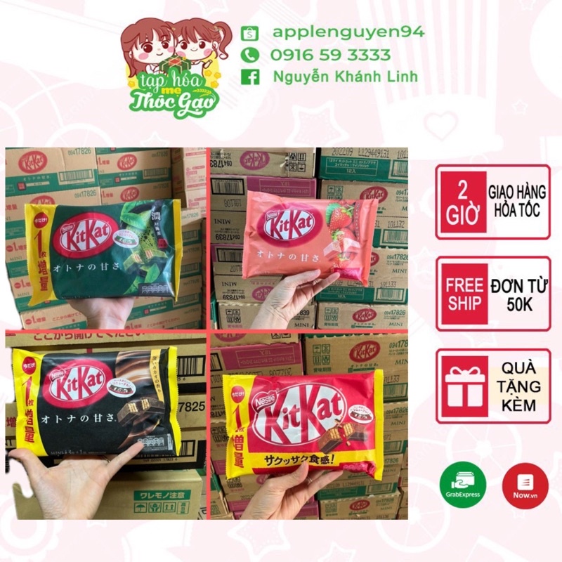 Bánh Kitkat Nhật Bản 13+1 thanh applenguyen94