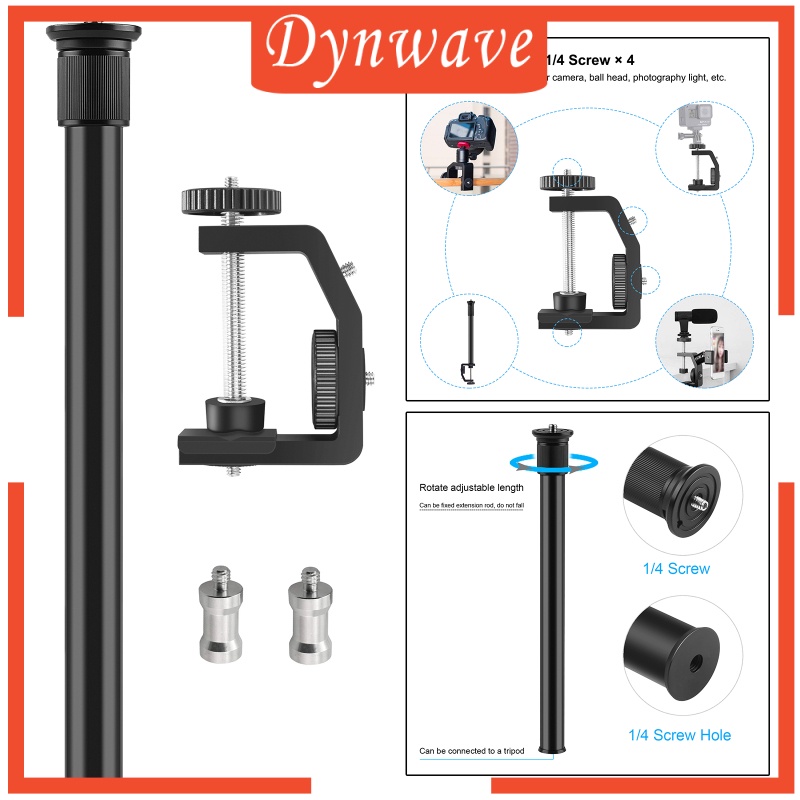 [DYNWAVE] Table Desk Camera Clamp Mount w/1/4&quot; Screw for DSLR Camcorder