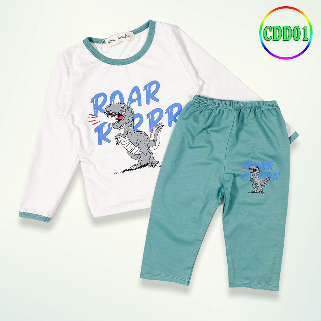 [CDD01] Bộ Dài Tay Cotton 100% MINKY MOM Mềm Mịn, Thoáng Mát, Thấm Hút Mồ Hôi, Dễ Chịu, Hàng Chuẩn Loại 1 Cho Bé