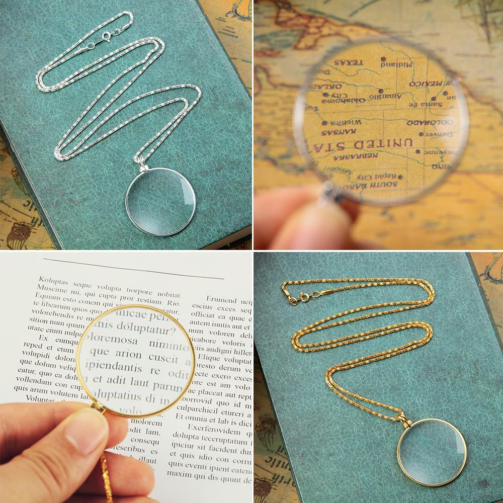 Vòng cổ Mặt Kính Lúp Độc Đáo