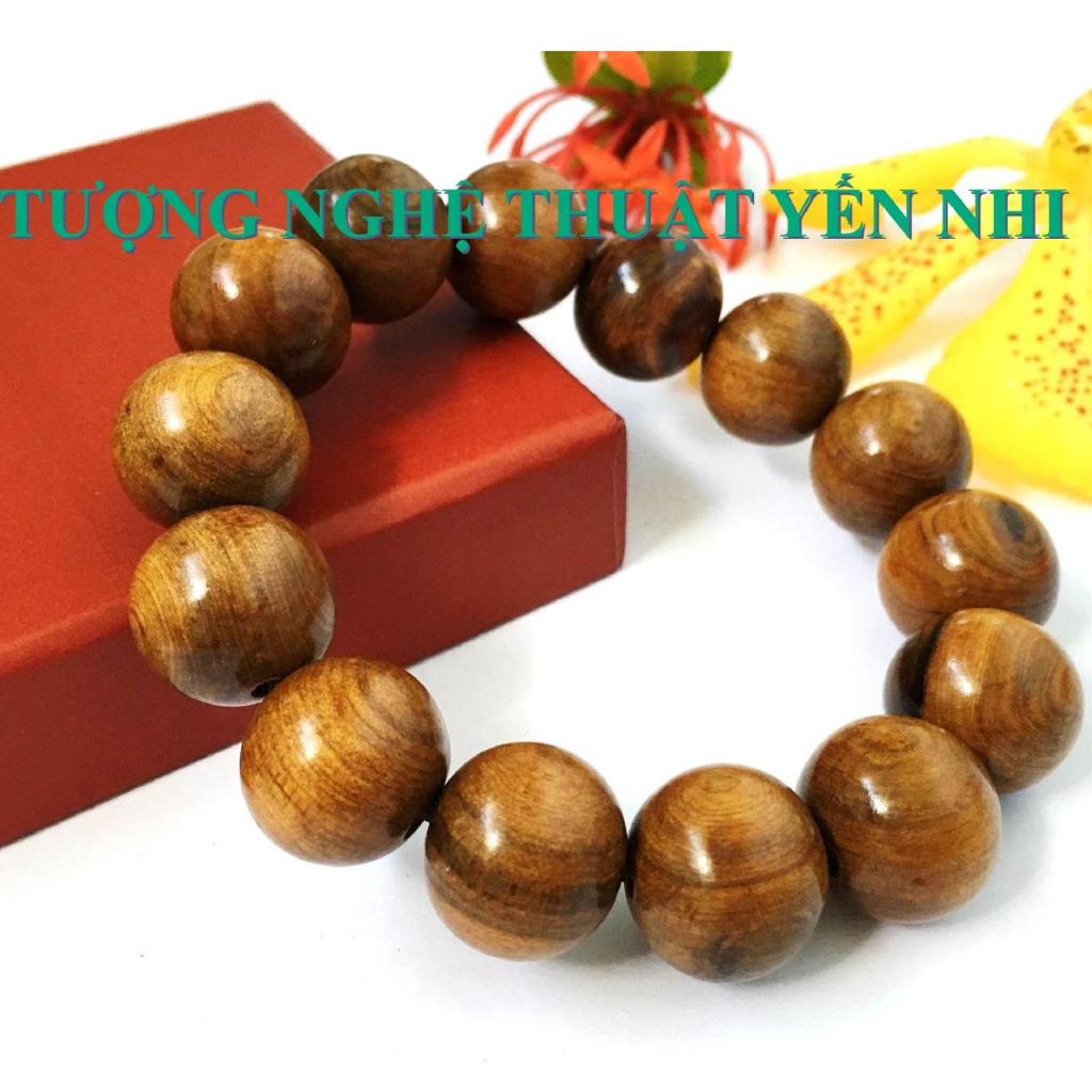 Vòng tay phong thủy cao cấp gỗ Xá xị hạt 16mm-không