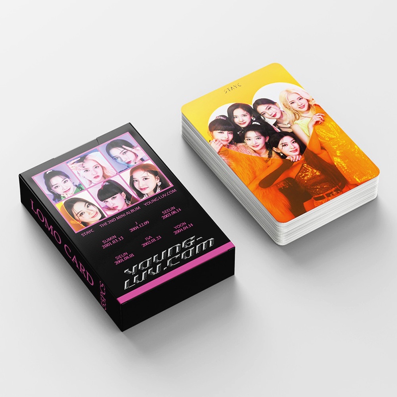 Hộp 54 Thẻ Hình LOMO Card Stayc 2022 Trẻ Trung