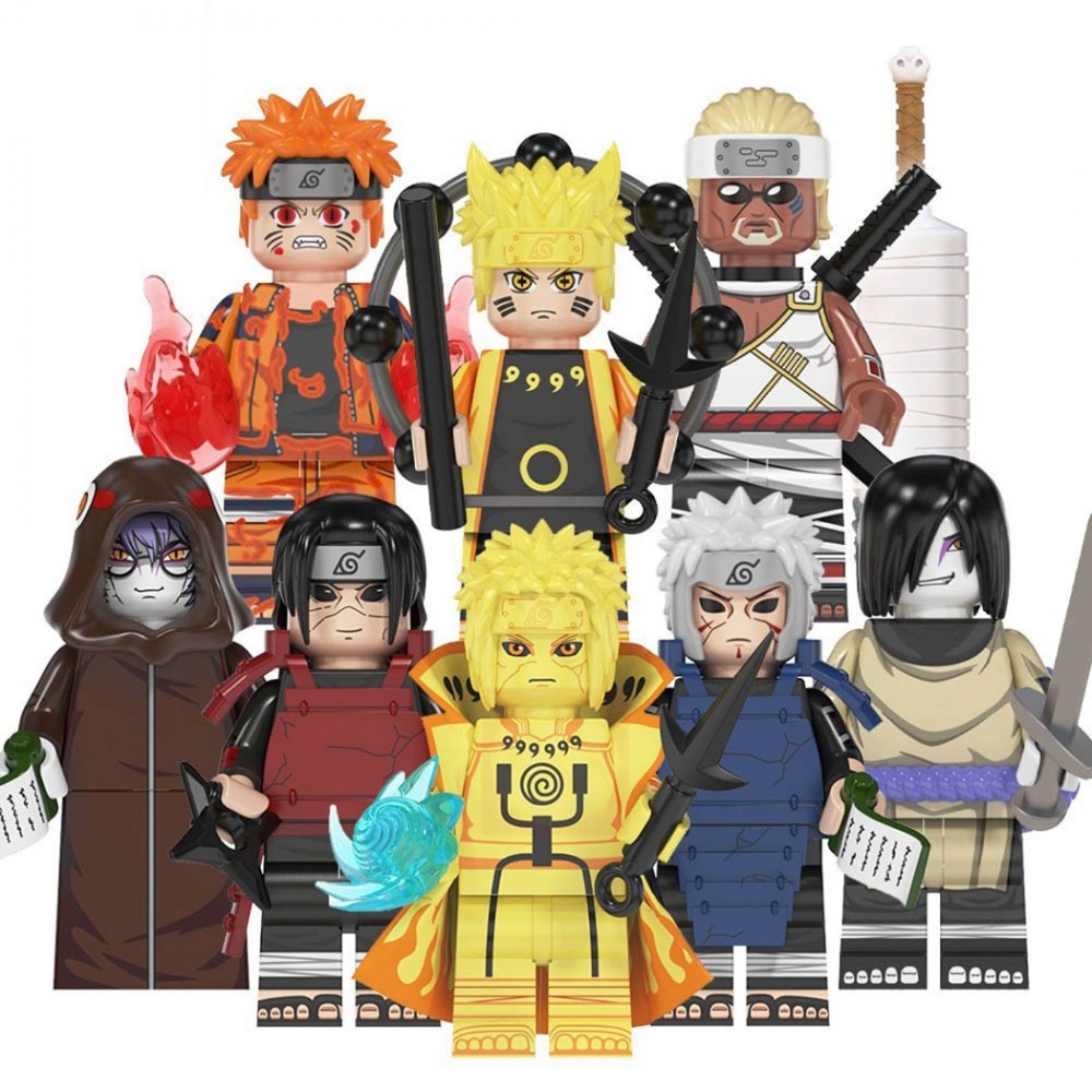 Mô hình đồ chơi lego nhân vật Akatsuki Sasuke Itachi Madara chất lượng cao