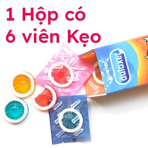 Kẹo Bao Cao Su Dulox Kẹo BCS Hộp 6 Viên Kẹo Dẻo Chipchip Kẹo Bao Cao Su Durex Kẹo Cao Su