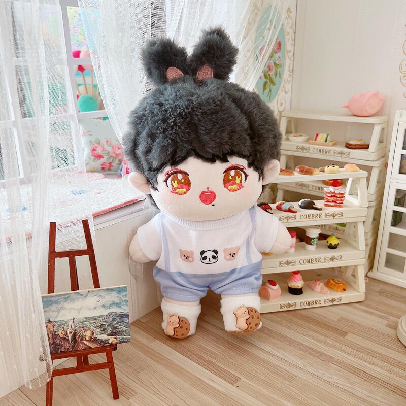 Áo Liền Quần Hình Gấu Hoạt Hình 20cm Cho Búp Bê Xiao Zhan Yibo Zhang Zhehan Gong Jun TFBOYS