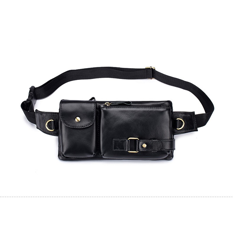 Túi nam đeo chéo, túi bao tử nam da bò thật 2 màu Zachi T54 | BigBuy360 - bigbuy360.vn