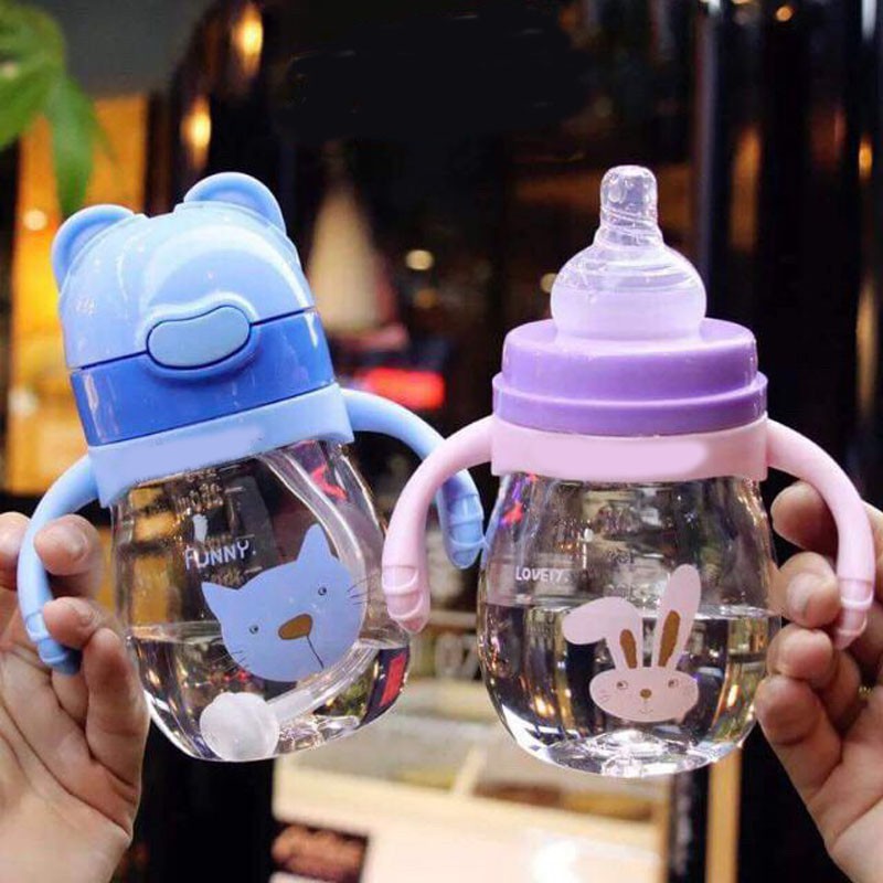 Bình tập uống nước và sữa cho bé 3in1 theo 3 giai đoạn