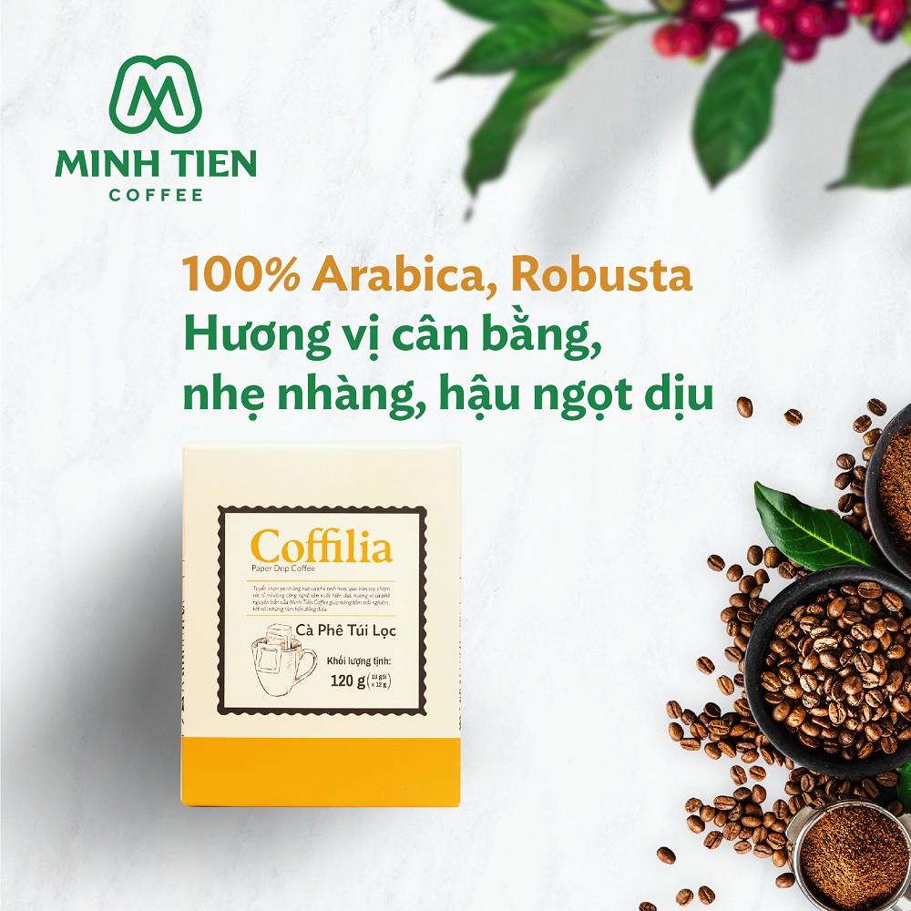 [MUA 2 TẶNG 1]Cà phê túi lọc Coffila 120g (10 gói x12g) | BigBuy360 - bigbuy360.vn