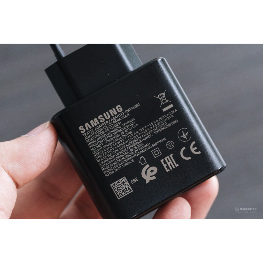 BỘ SẠC NHANH USB-C SAMSUNG TRAVEL ADAPTER 45W EP-TA845X