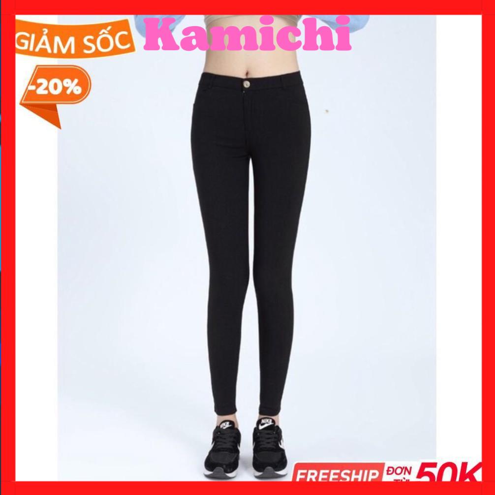 Quần legging cạp khóa, quần dài nữ ống bó phong cách hàn quốc chất cotton giãn 4 chiều mã kcs11