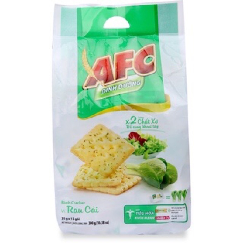 Bịch Bánh AFC Lúa Mì/Rau Cải 12 gói x 300g
