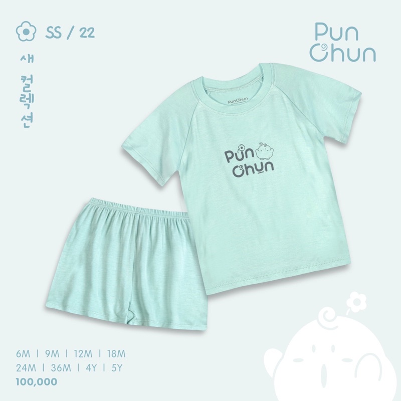 Bộ PunChun Raglan bé trai bé gái 3m-6mđến 4,5y
