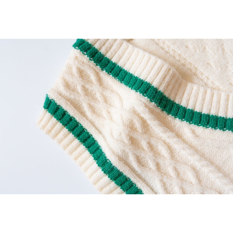 Áo Sweater Dệt Kim Cổ Chữ V Phong Cách Hàn Quốc Thời Trang Thu Đông Mới 2022