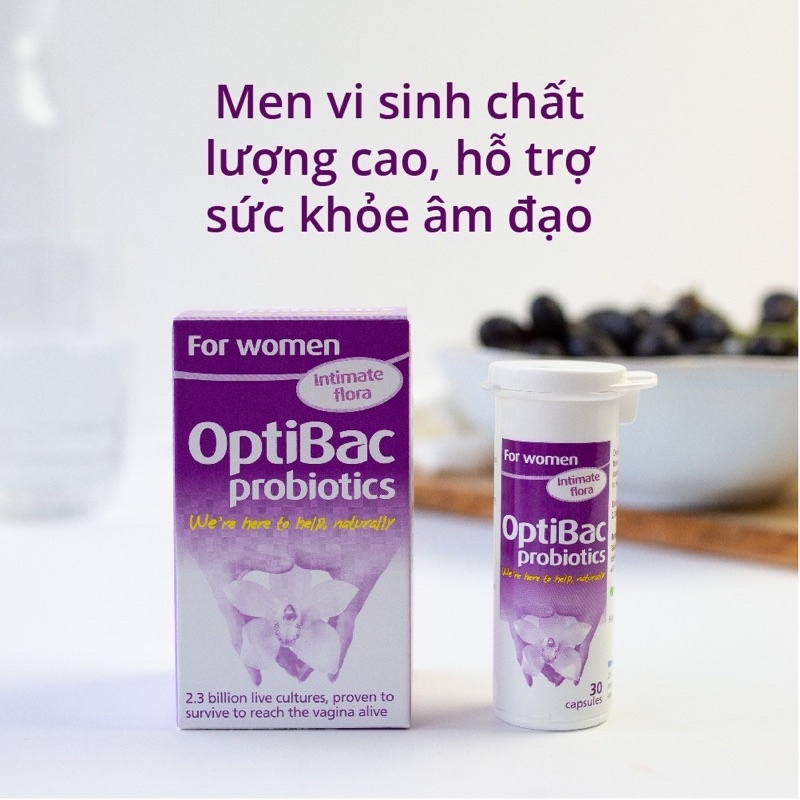 Men vi sinh Optibac tím (Optibac For Women) chuẩn nội địa UK