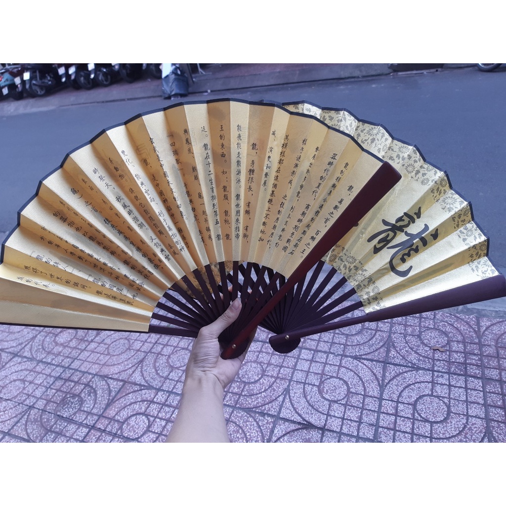Quạt nam, quạt cổ trang cầm tay cho nam, quạt chụp hình
