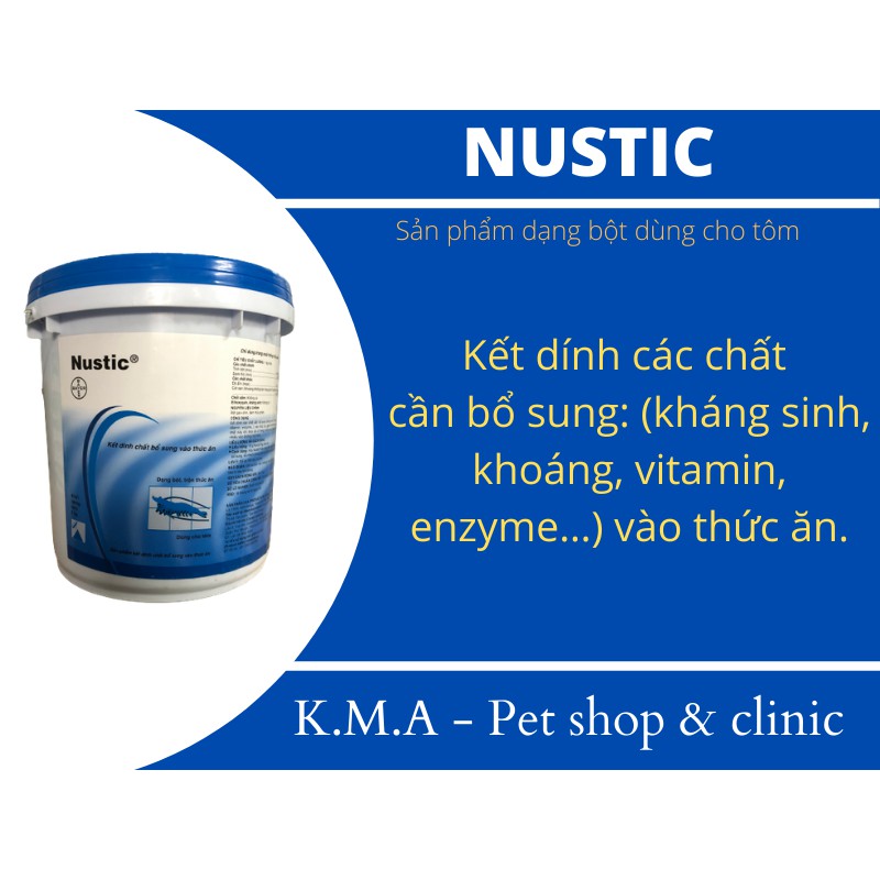 NUSTIC - Kết dính chất bổ sung vào thức ăn thủy sản
