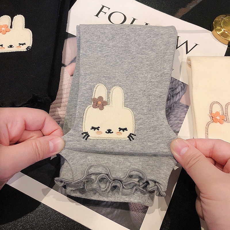 Quần Legging Cotton Mỏng Thoáng Khí Dễ Thương Thời Trang Xuân Thu Cho Bé Gái