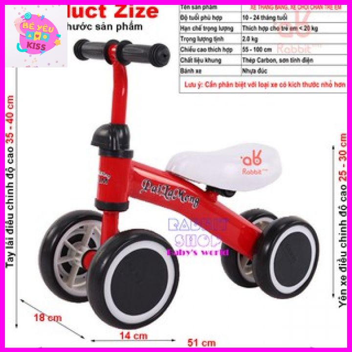 XE CHÒI CHÂN 4 BÁNH TỰ CÂN BẰNG, XE CHÒI CHÂN GIỮ THĂNG BẰNG CHO BÉ 1 TUỔI .
