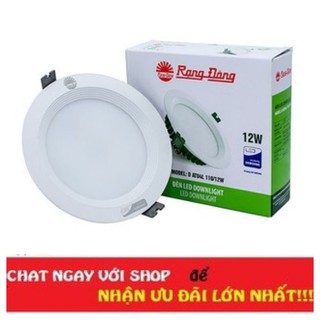 Đèn downlight âm trần 12w led rạng đông chipled samsung, vỏ nhôm đúc