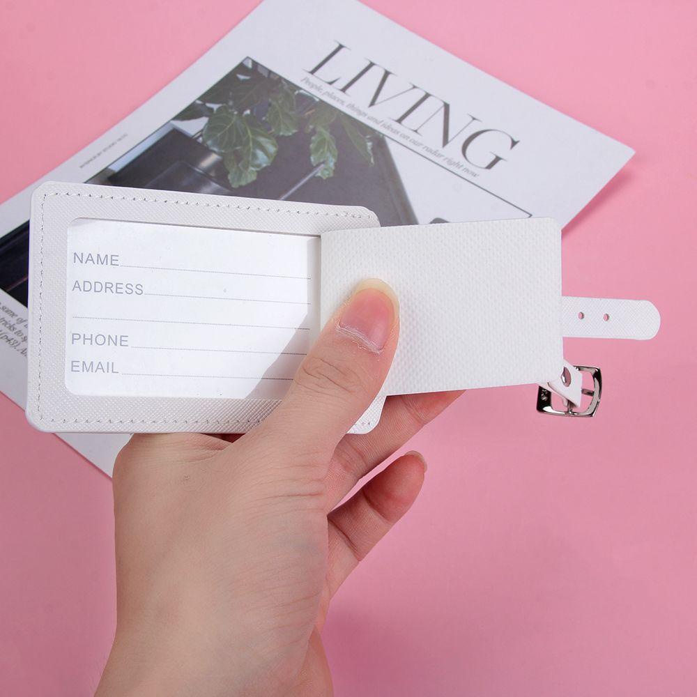 Thẻ Gắn Hành Lý/Túi Xách Bằng Da Hình Tròn In Chữ GOGOUP Thời Trang
