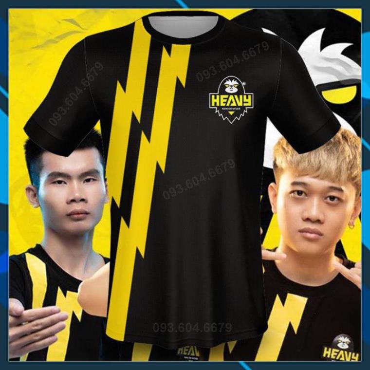 Áo Free Fire Team HEAVY Đen 3D