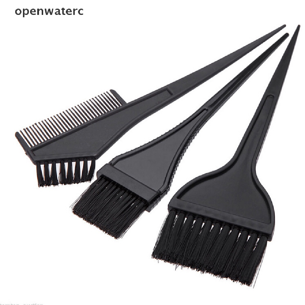 openwaterc 5Pcs Hairdressing Brushes Bowl Combo Salon Hair Color Dye Tint  DIY Tool Set Kit vn