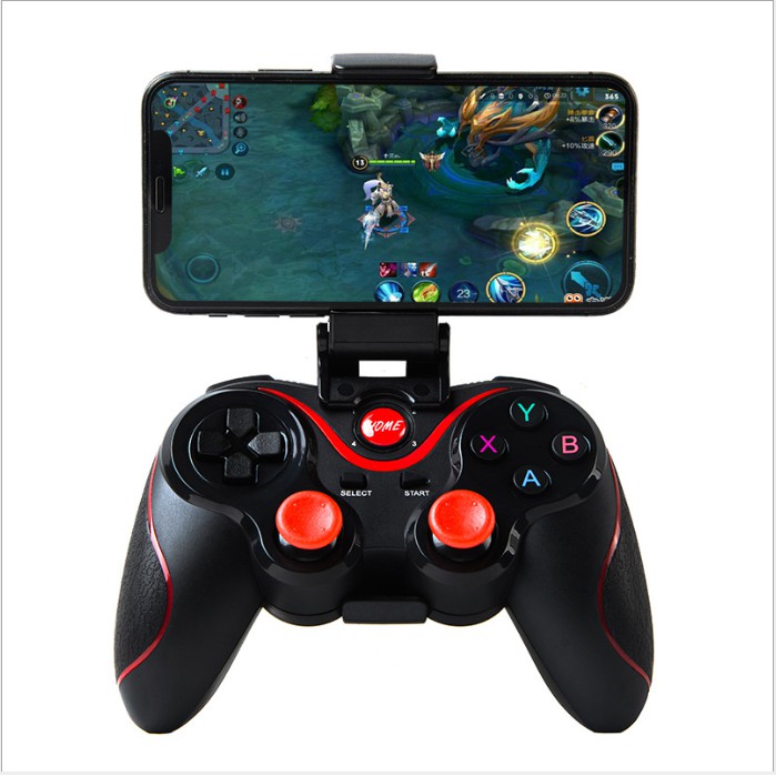 [TẶNG GIÁ KẸP] Tay Cầm Chơi Game Terios C8/ X3 Bluetooth cho máy IOS, ANDROI và TABLET.