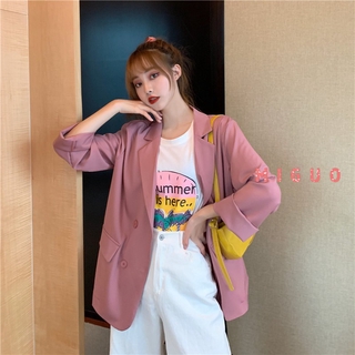 Áo Khoác Blazer Nữ Dáng Rộng Phong Cách Hàn Quốc