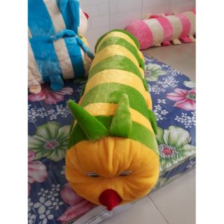 [Mã TOYDEC hoàn 20K xu đơn 50K] Gối ôm con sâu vàng lá 80cm