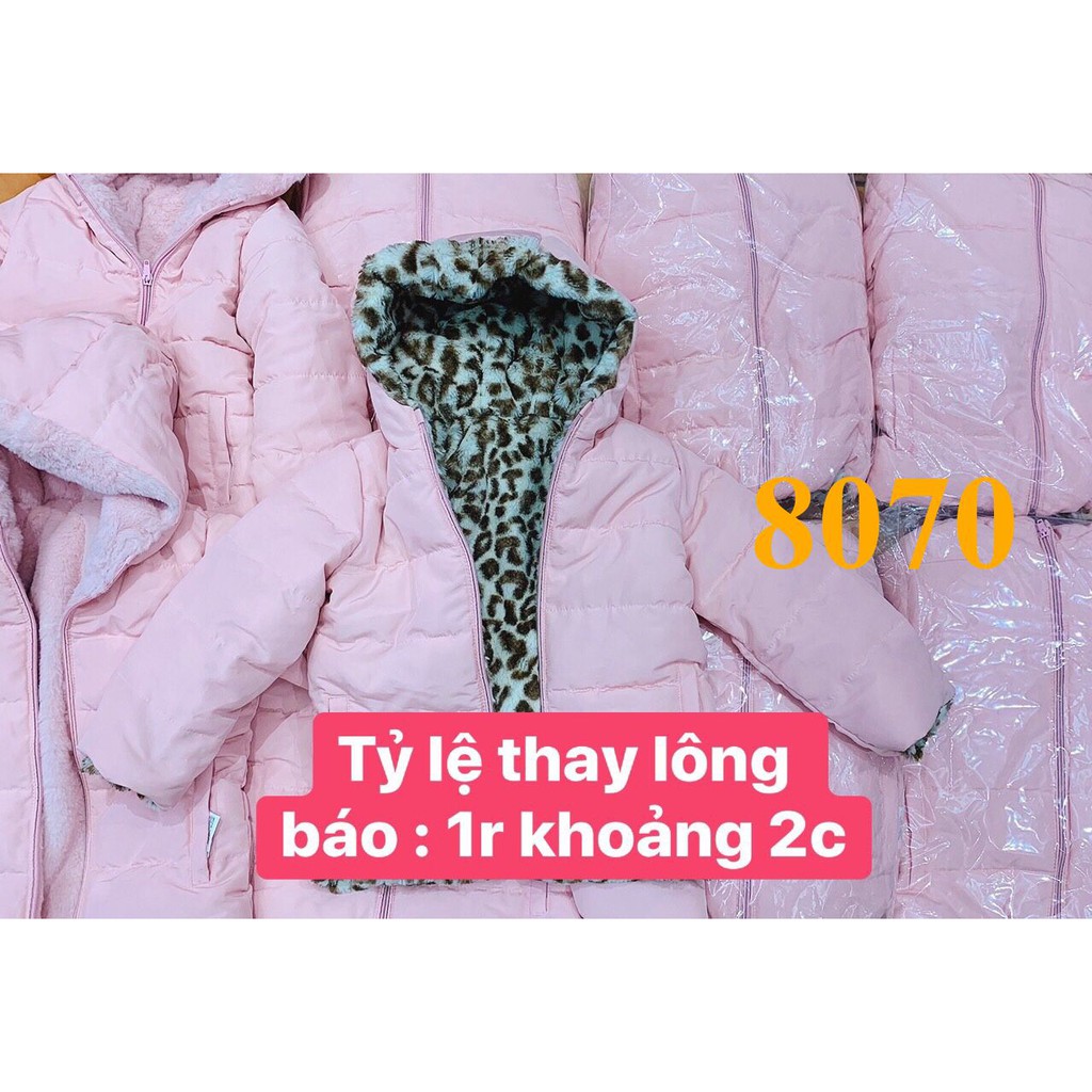 * Mã 8070: Áo phao lót lông thỏ xuất Ý PRENATAL DƯ XỊN. Hàng mềm mịn mượt như nhung. VNXK