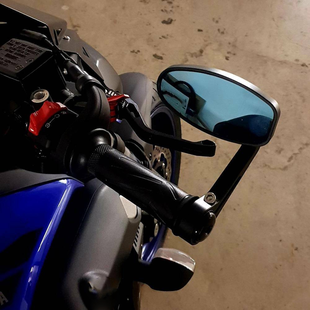 Cặp Gương Chiếu Hậu Hình Oval Bằng Hợp Kim 22mm Cho Xe Mô Tô