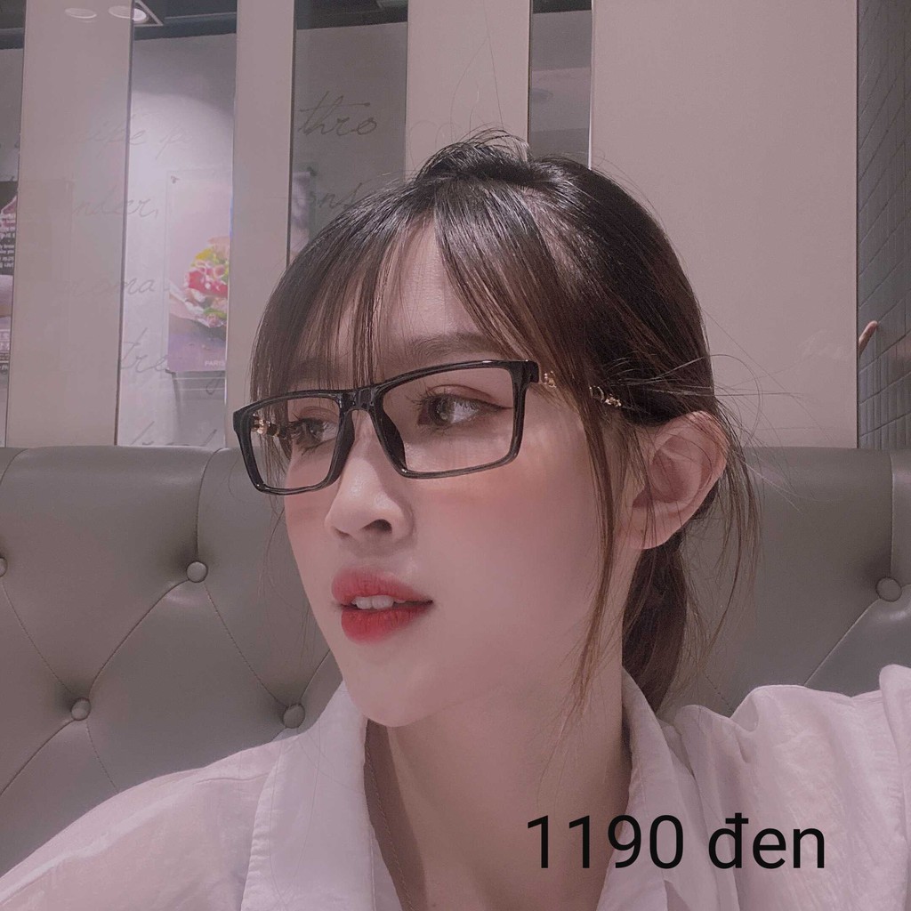 Gọng kính cận nam nữ cao cấp bền đẹp, Kính cận thời trang mắt vuông gọng nhựa dẻo 1190 | BigBuy360 - bigbuy360.vn