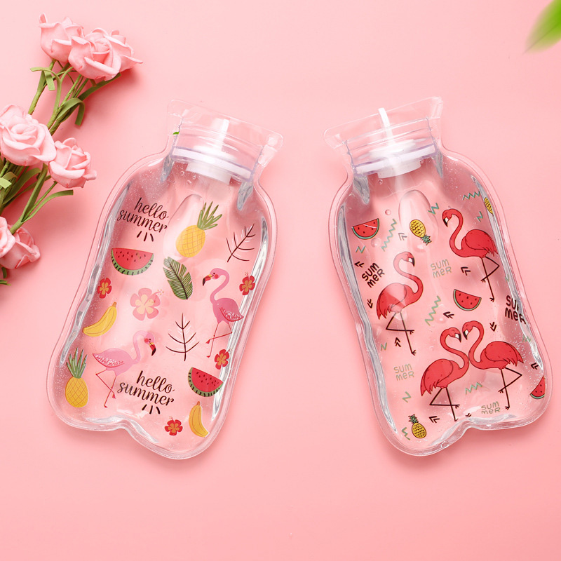 Túi Chườm Nóng Trong Suốt Họa Tiết Hoạt Hình Dễ Thương Sáng Tạo
