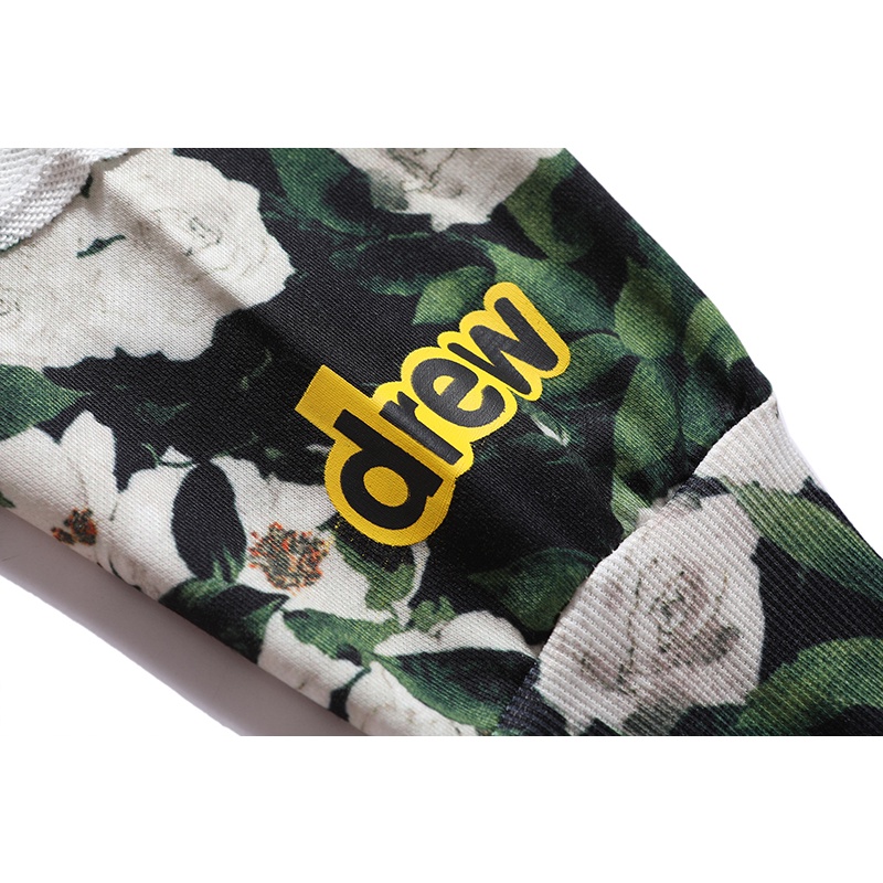 Áo Hoodie In Hình Hoa Hồng / Mặt Cười / Chữ Justin Bieber Drew Độc Đáo Thời Trang Cho Cặp Đôi