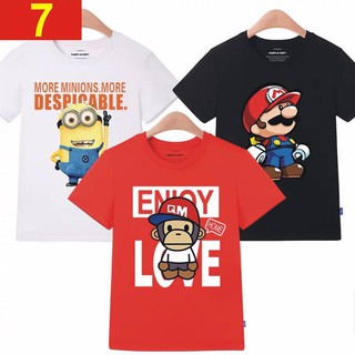 (Sẵn) Combo 3 áo thun bé trai có size to
