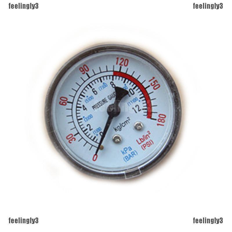 ❤ADA❤ Đồng hồ đo áp suất chuyên dùng cho máy nén khí thủy lực 0-180PSI 0-12 nar