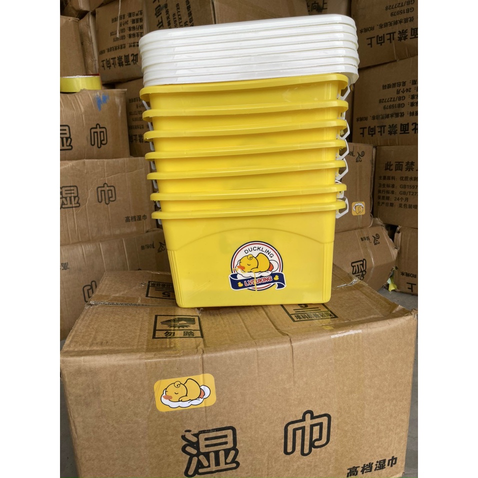 GIẤY ƯỚT VỊT VÀNG TẶNG KÈM THÙNG NHỰA