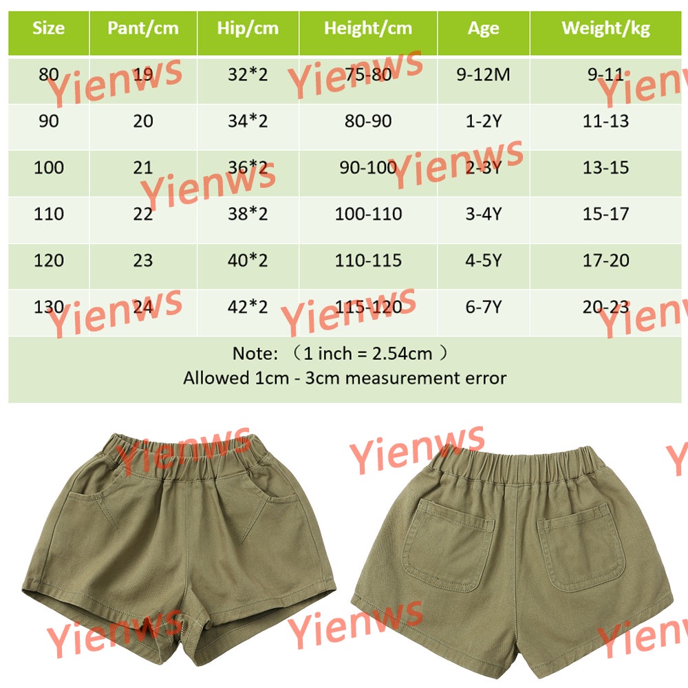 Quần Short Cotton Màu Sắc Đơn Giản Thời Trang Mùa Hè Cho Bé 1-7 Tuổi