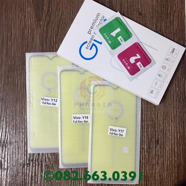 Kính cường lực full màn hình Vivo Y12 / Y15 / Y17