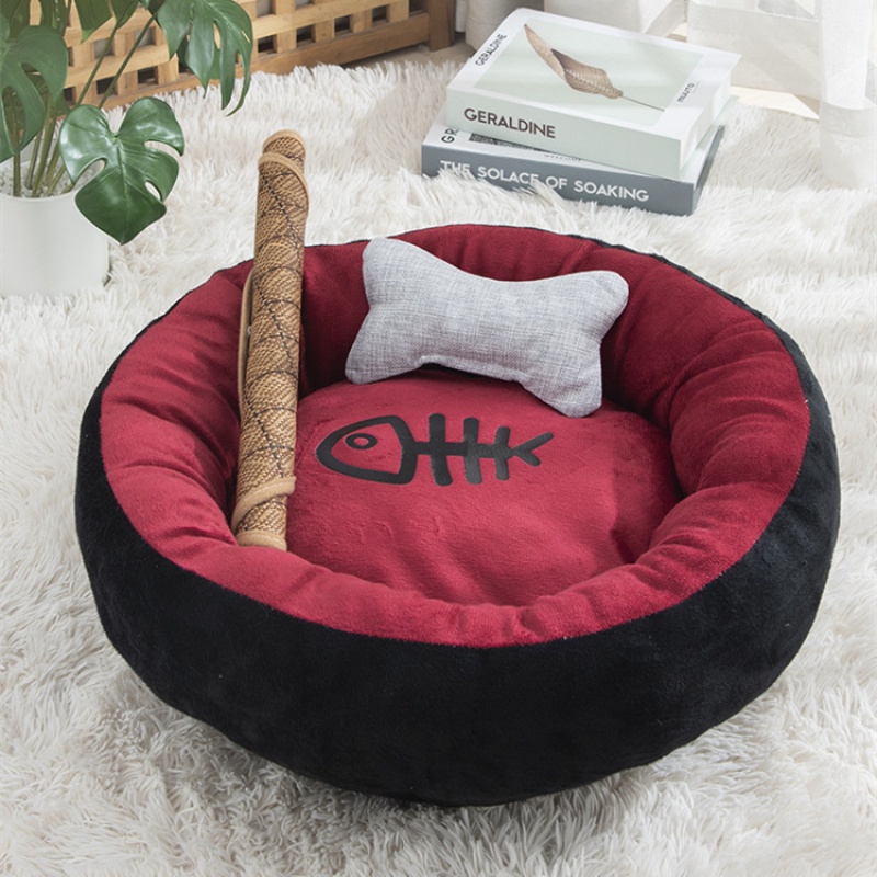 Đệm Nằm Bằng Cotton Giữ Ấm Mùa Đông Dễ Thương Cho Thú Cưng