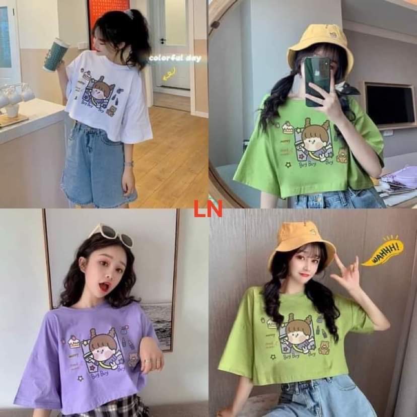 Áo croptop cô gái Buy LN0221
