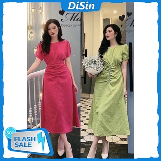 Đầm Kate Lụa Mẫu Trơn Tay Ngắn Cổ Tròn Dáng Suông Thích Hợp Mặc Đi Chơi Đi Tiệc