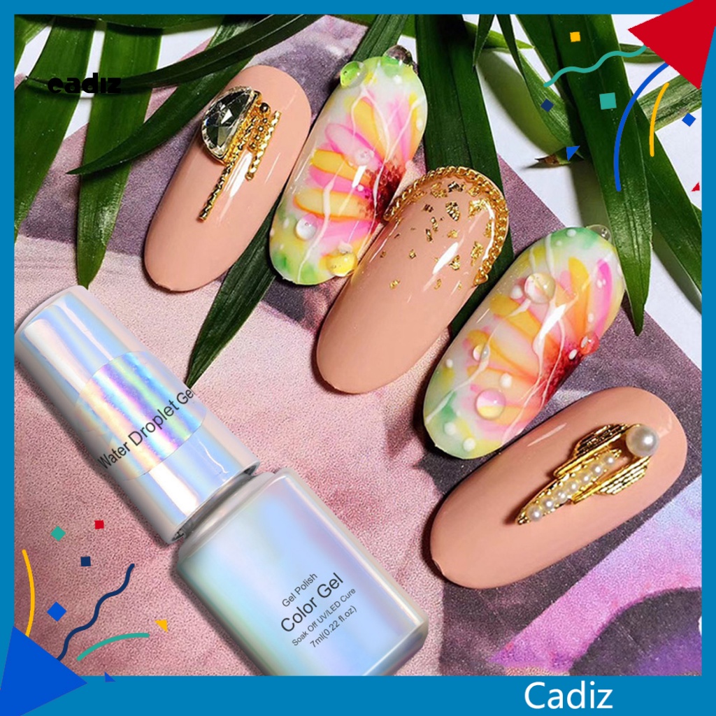 Sơn Móng Tay Nhẹ Nhàng Dạng Nhỏ Giọt Nước Đá Quý Trong Suốt