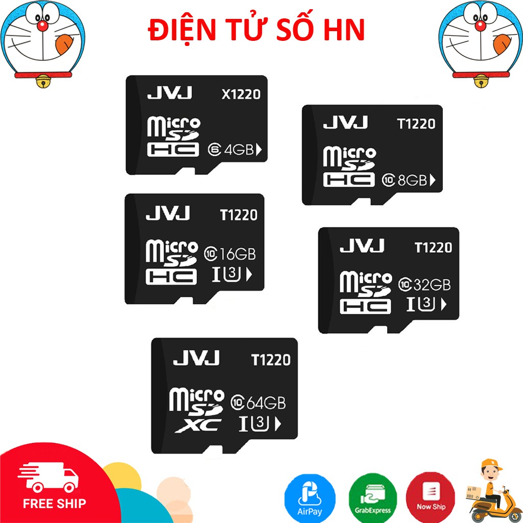 Thẻ nhớ JVJ 2GB /4GB /8GB /16GB /32GB /64GB - chuyên cho camera - Hàng chính hãng | BH 12 Tháng