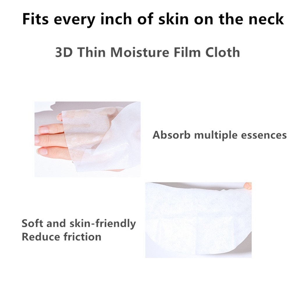 [Hàng mới về] Mặt nạ sữa dê Vno cấp ẩm làm mờ nếp nhăn vùng cổ nhanh chóng tiện lợi