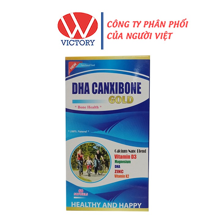 DHA CANXIBONE GOLD - Bổ sung canxi giúp ngừa loãng xương hiệu quả - Hộp 60 viên – VictoryPharmacy