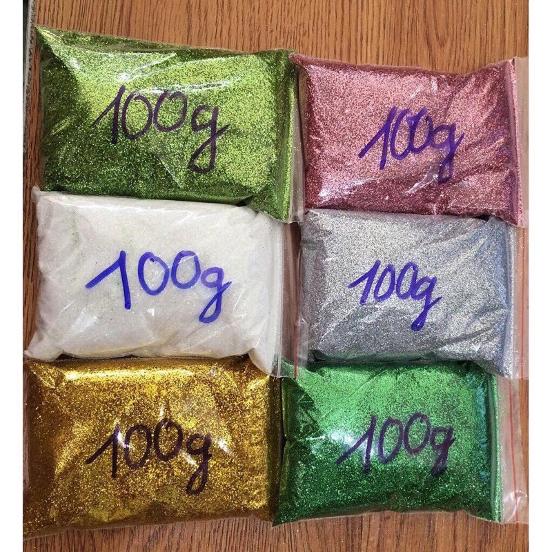 100g bột nhũ kim tuyến trang trí,làm đồ hanmade - HN4