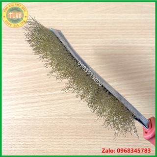 Bàn chải sắt đánh rỉ màu đỏ